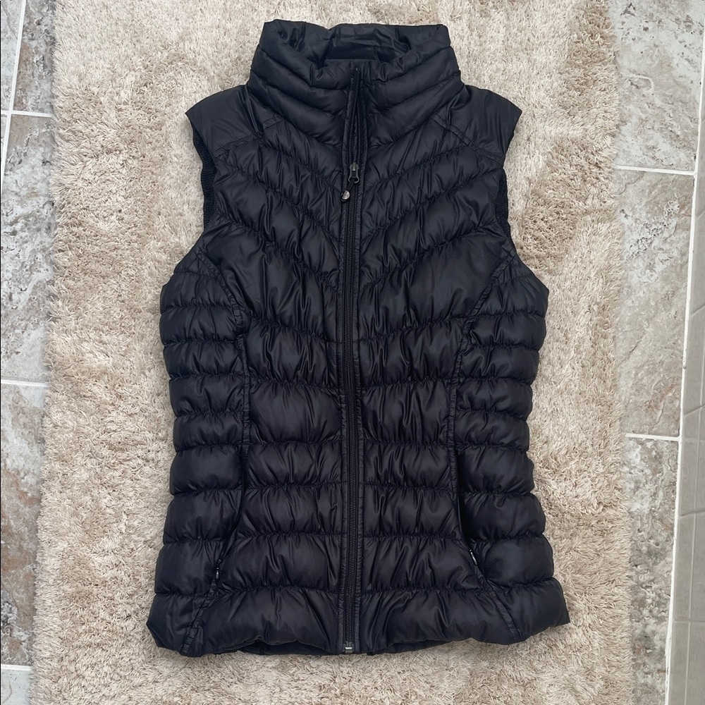 Athleta Black Quilted Vest
